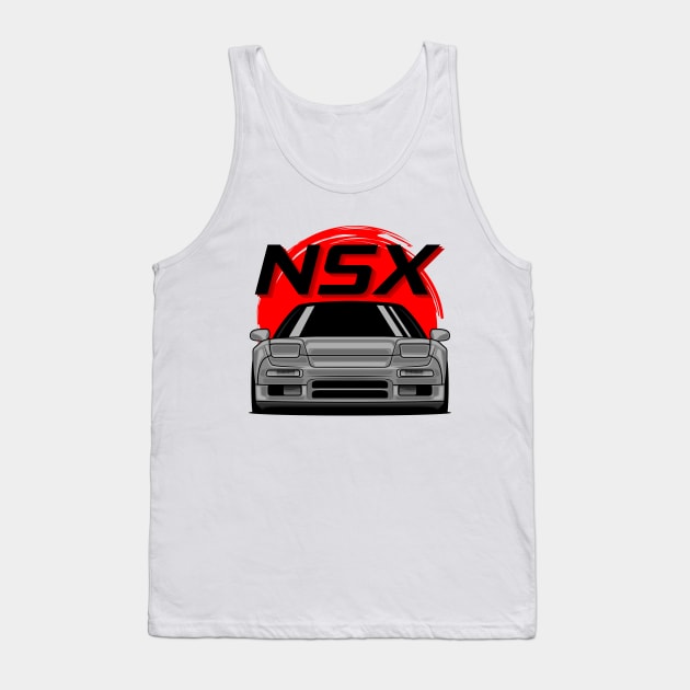 Silver NSX MK1 Front JDM Tank Top by GoldenTuners